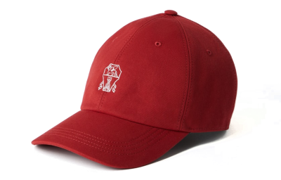 Brunello Cucinelli Cotton Baseball Caps Men's Red