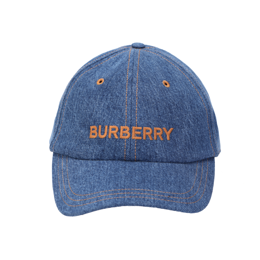 Burberry Burberry Embroidered Logo Denim Baseball Cap
