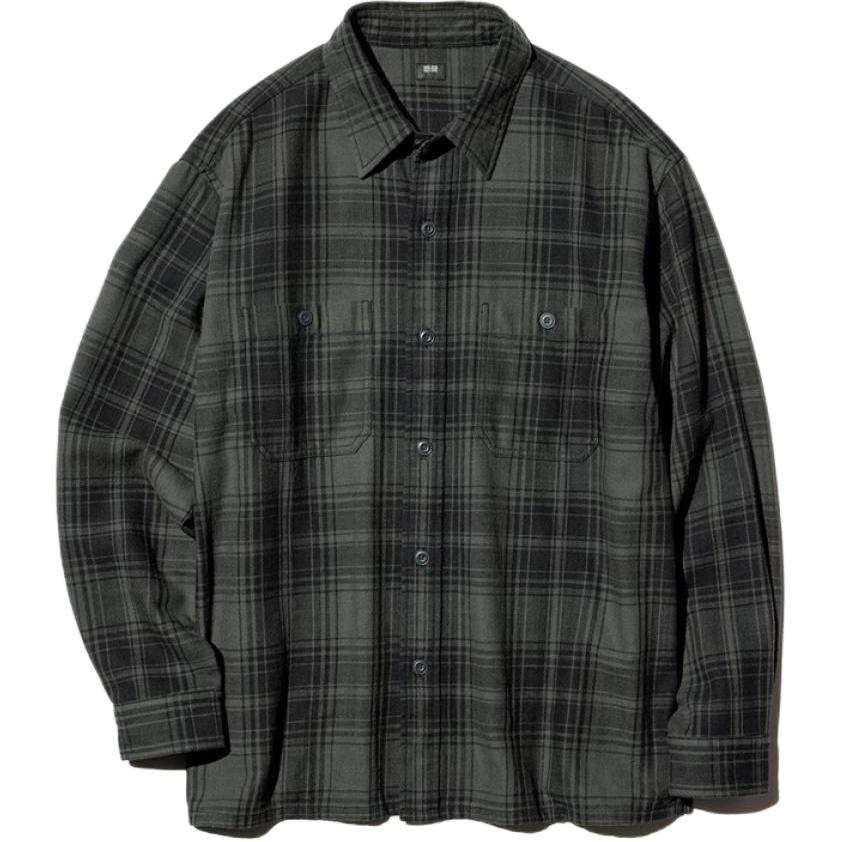 UNIQLO FW26 Shirts Men's Dark Gray Lapel Moderate