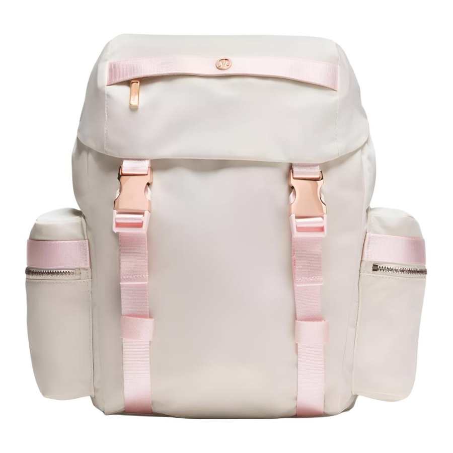 Lululemon Wunderlust Nylon Backpack Small Women's Ivory & Pearl Powder