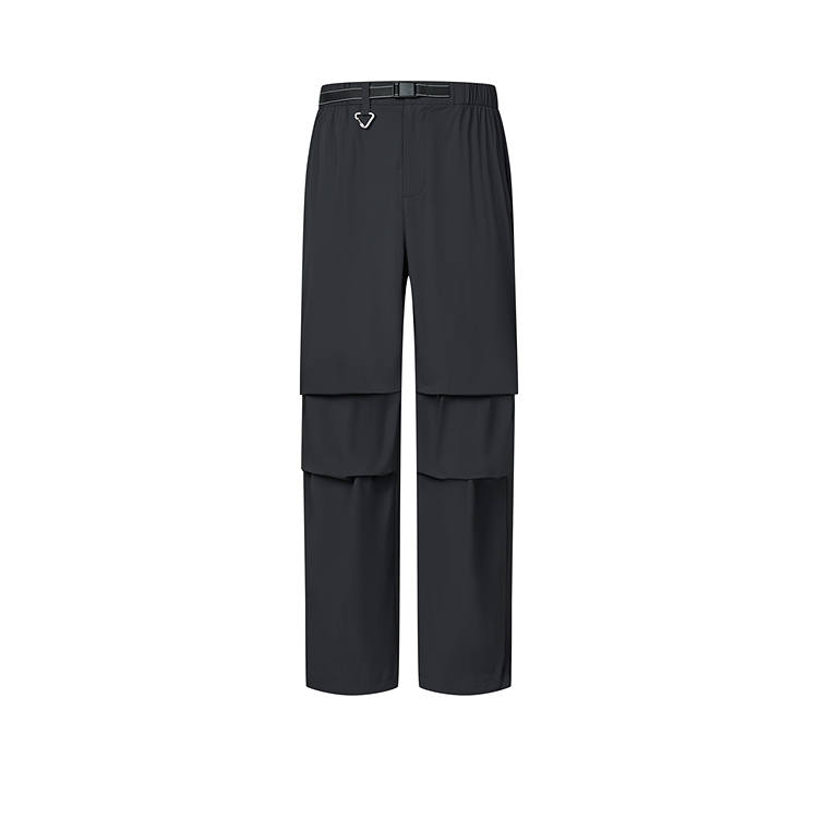 Palladium Casual Pants Men's Lead Black Moderate Straight Fit Pants