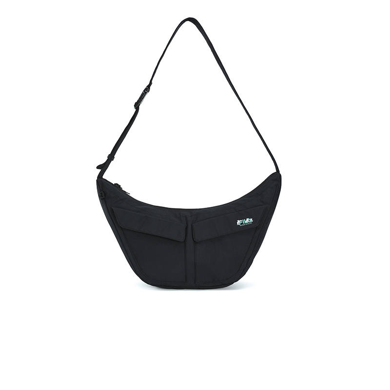 FILA X MAISON KITSUNÉ Fabric Crossbody Bags Unisex Black
