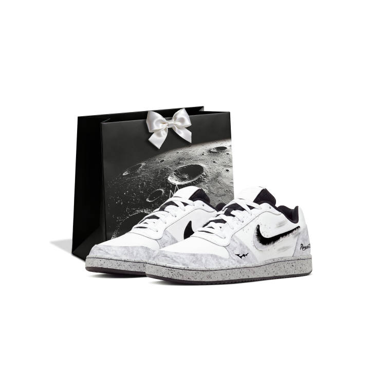 Nike Nike EBERNON Skateboard Shoes Men's Low Top Gray White