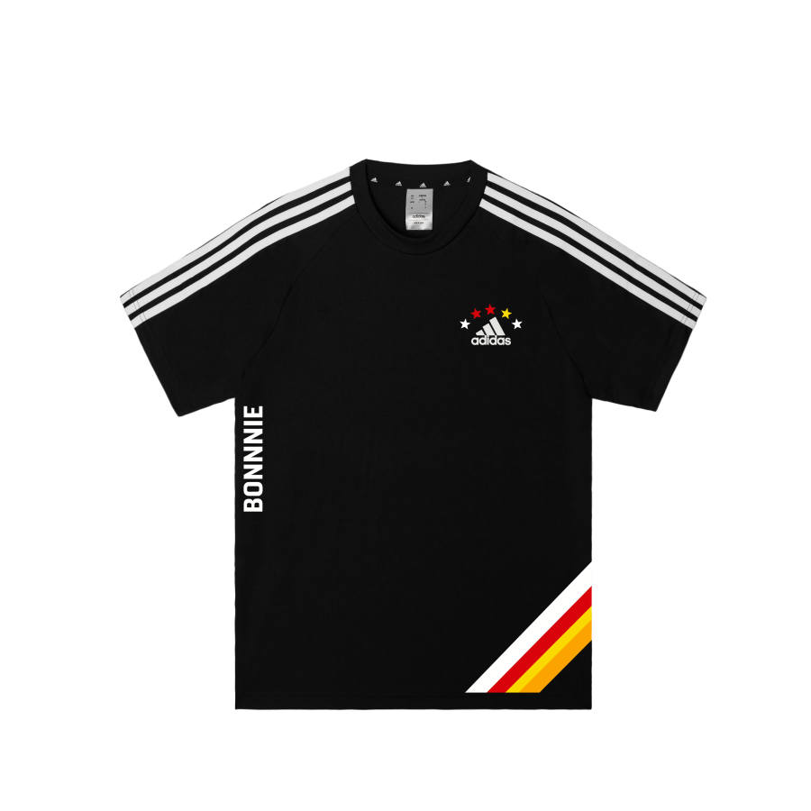 Adidas Adidas Football T Shirts Men's Black Crew Neck Moderate