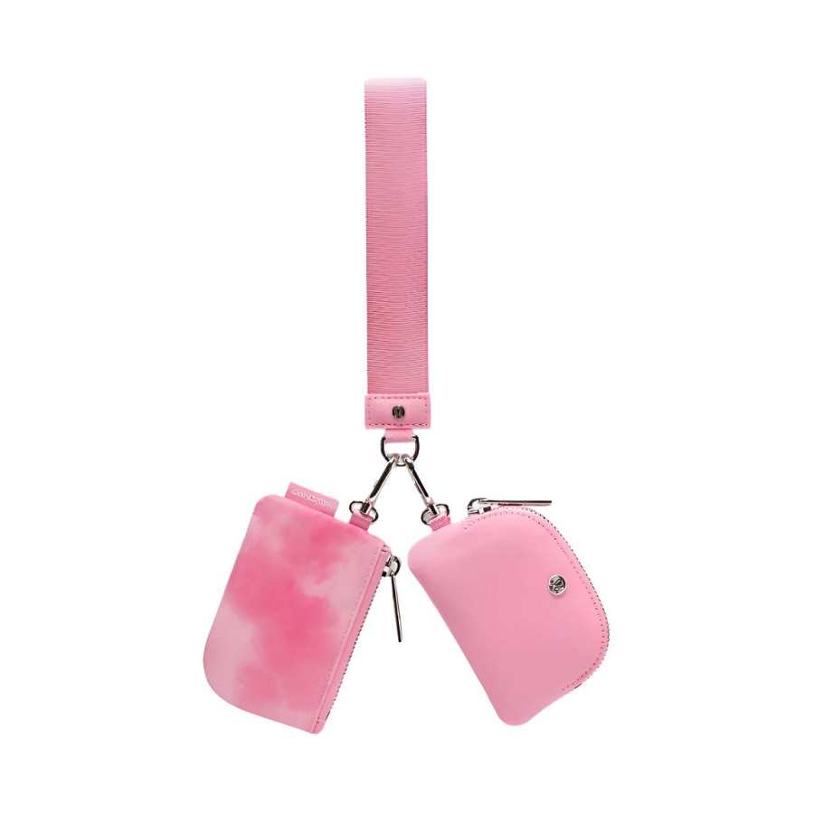 Lululemon Polyester Clutch Coin Purse Women's Mist Pink