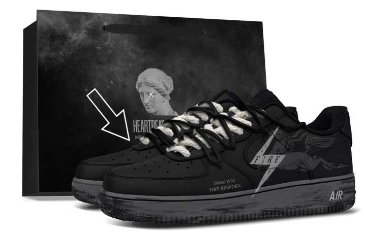 Nike Nike Air Force 1 Skateboard Shoes Unisex Low Top Black