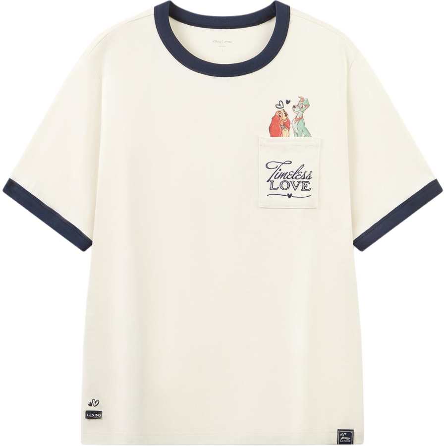 Li-Ning Li Ning Sports Life Collection T Shirts Men's 249 Crew Neck Moderate Straight Fit