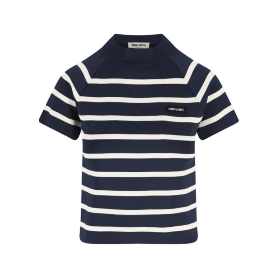 MIU MIU SS25 Knitwear Women's Blue