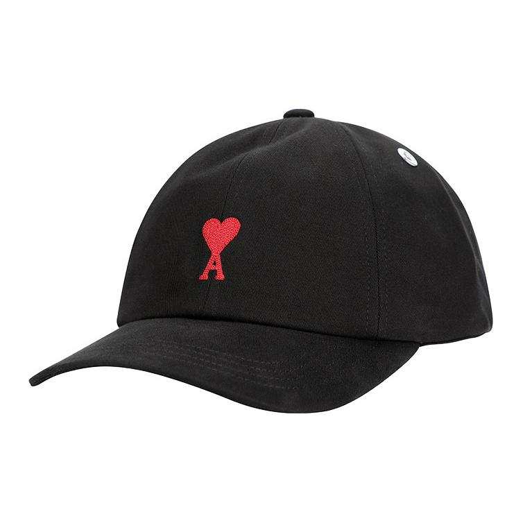 AMIPARIS Ami Logo Embroidered Curved Peak Hat