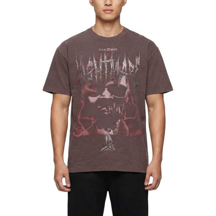 Nike Nike T Shirts Men's Brown Crew Neck