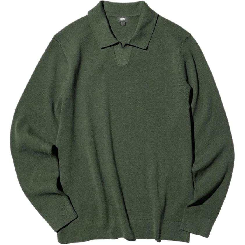 UNIQLO FW26 Polo Shirts Men's Olive Moderate
