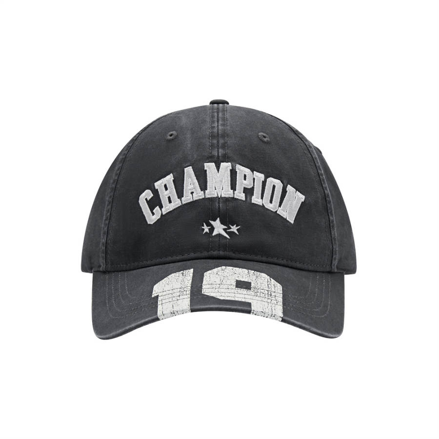 Champion Cotton Baseball Caps Unisex Dark Gray