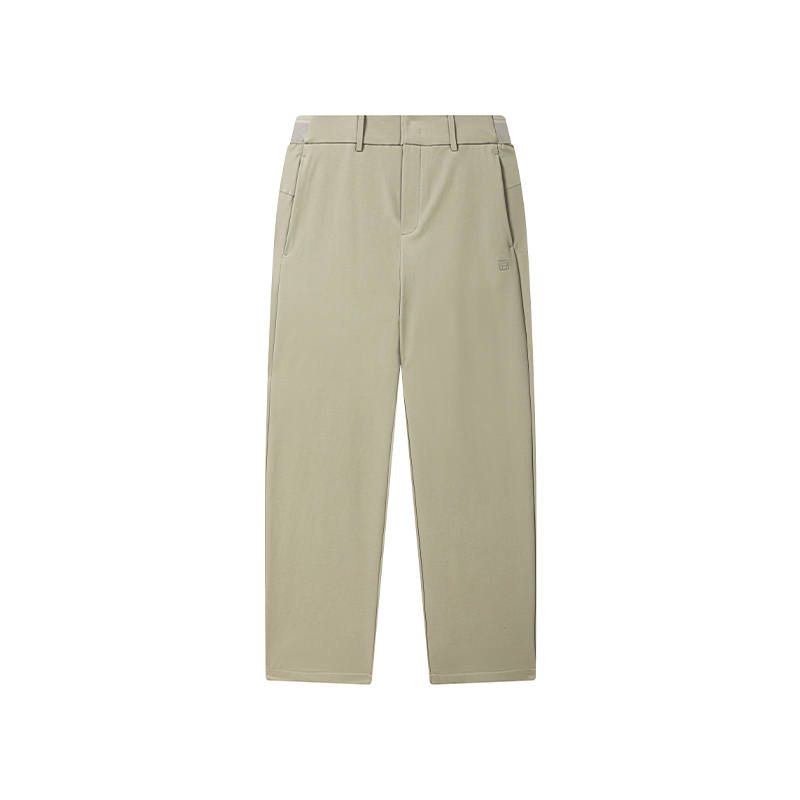 FILA WHITE Casual Pants Men's Cashew Nut Dark Khaki Moderate Straight Fit Pants