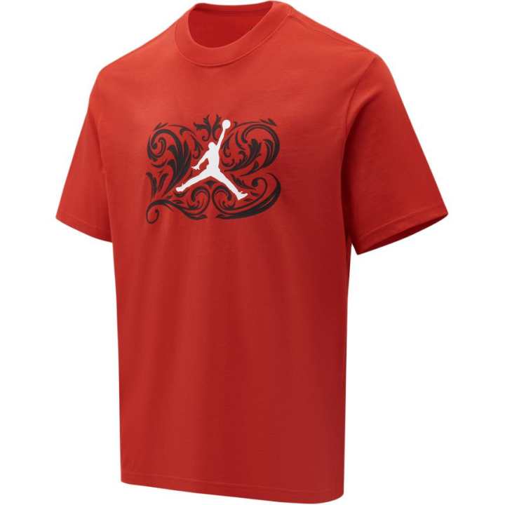 Jordan Jordan As M J T Shirts Men's Red Crew Neck Moderate