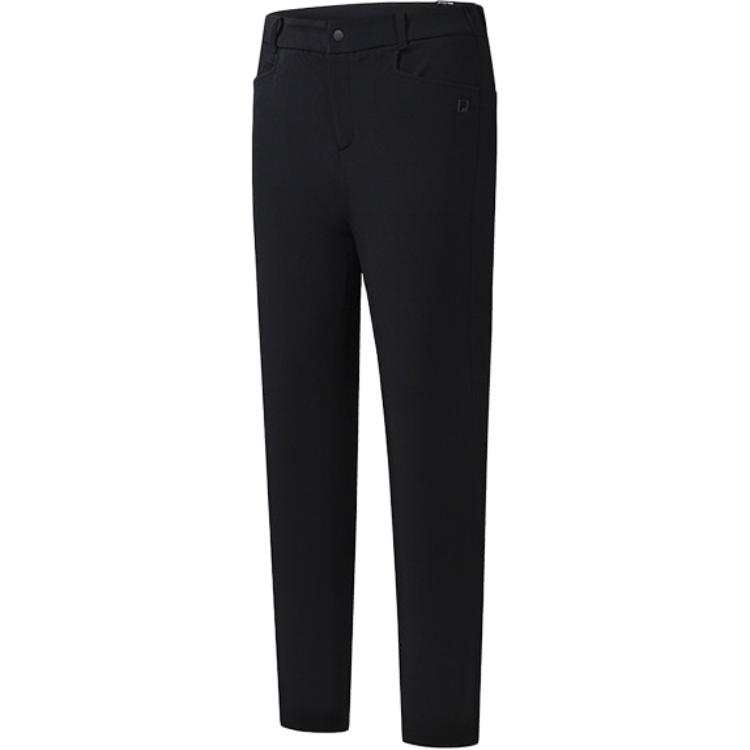 FILA Knitted Sweatpants Women's Pitch Black BK Moderate Straight Fit Pants