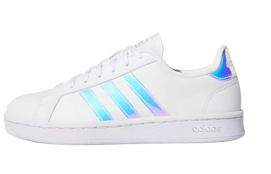 Adidas Neo GRAND COURT Comfortable Low top Skateboard Shoes Women's White Laser