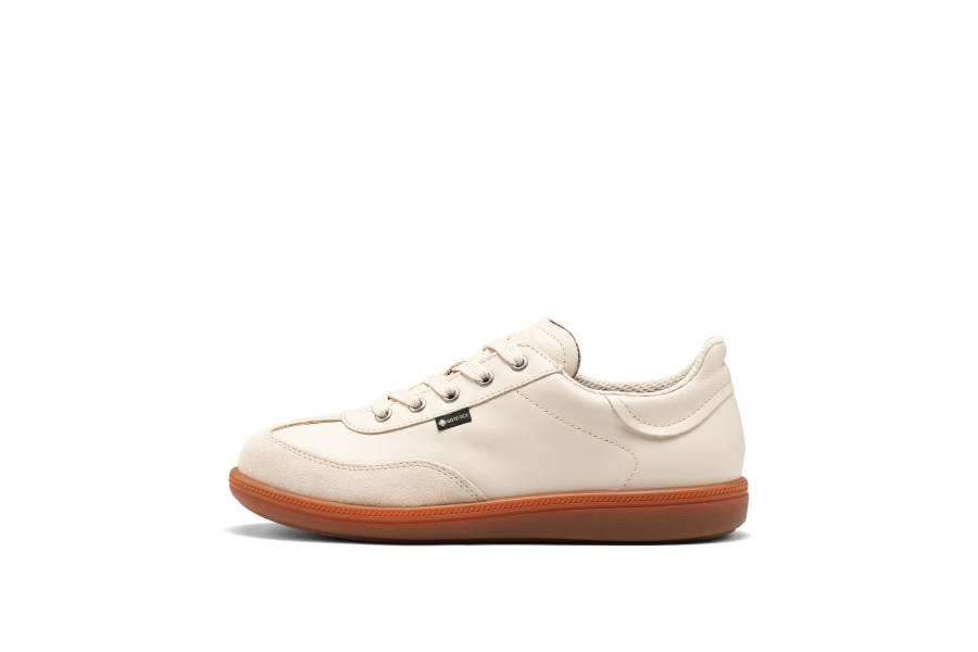 Ecco Ecco Skateboard Shoes Women's Low Top Beige Brown Multicolor
