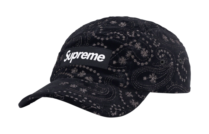 Supreme Supreme Velvet Baseball Caps Unisex Black