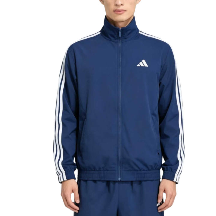 Adidas Adidas Jackets Men's Midnight Indigo/White Stand Collar Moderate