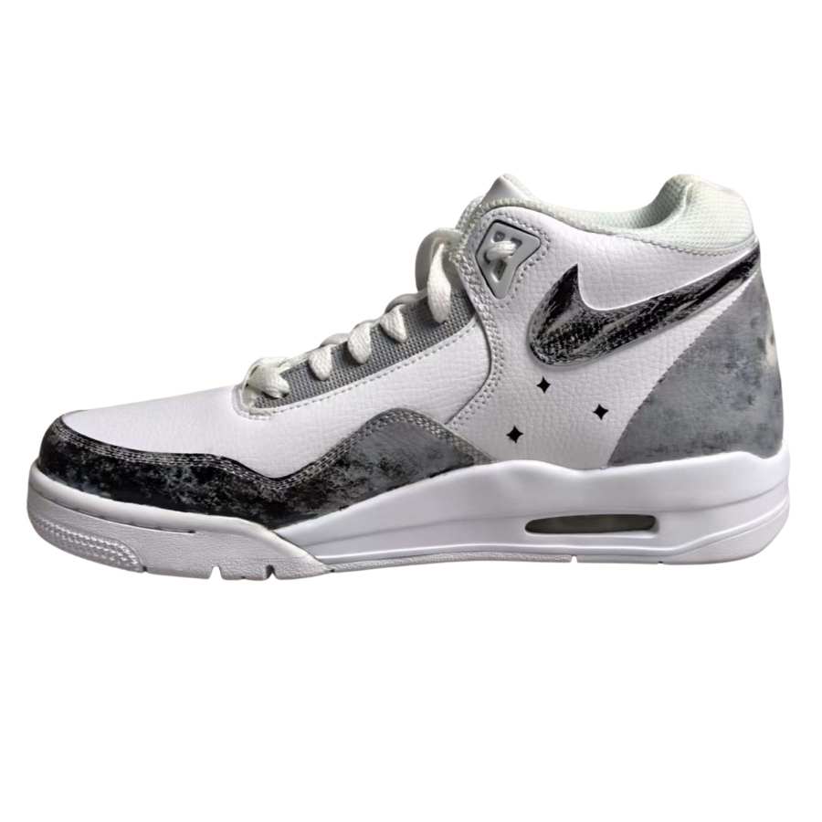 Nike Nike Flight Legacy Basketball Shoes Unisex Mid Top Gray/White/Black