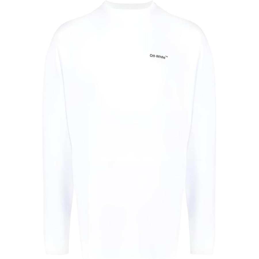 OFF-WHITE OFF WHITE T Shirts Men's White Crew Neck Moderate