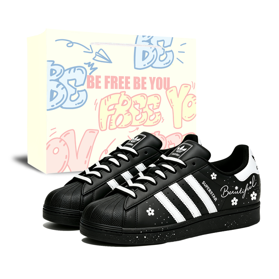 Adidas Originals Superstar 2 Skateboard Shoes Women's Low Top Black