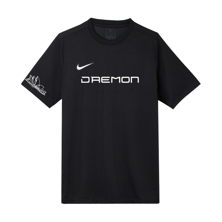 Nike Nike T Shirts Men's Black Crew Neck Moderate Straight Fit