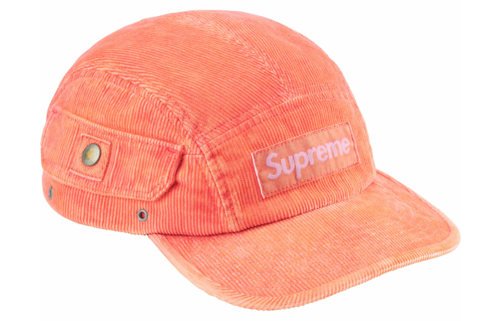 Supreme Supreme Cotton Corduroy Baseball Caps Unisex Orange