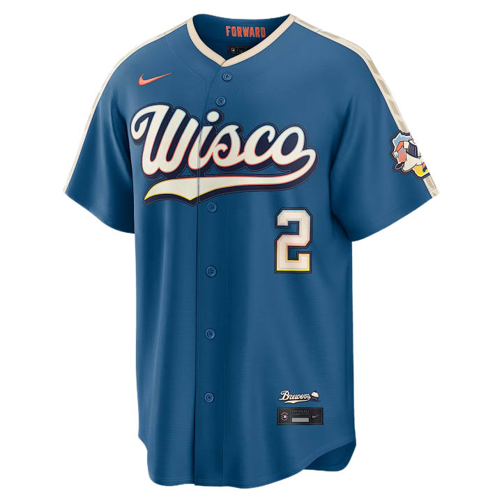 Nike Nike X MLB Sportswear Men's Mineral Blue V Neck Moderate
