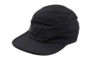 Y-3 Y 3 Nylon Flat Brim Baseball Cap Unisex Black
