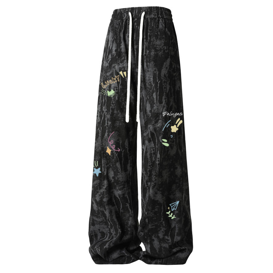 PAL ONGACO Casual Pants Unisex Moderate Straight Fit Pants