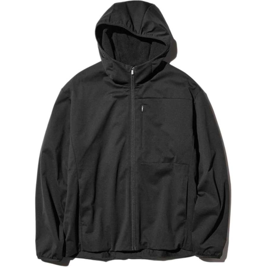 UNIQLO FW26 Jackets Men's Black Hooded Non Detachable Moderate