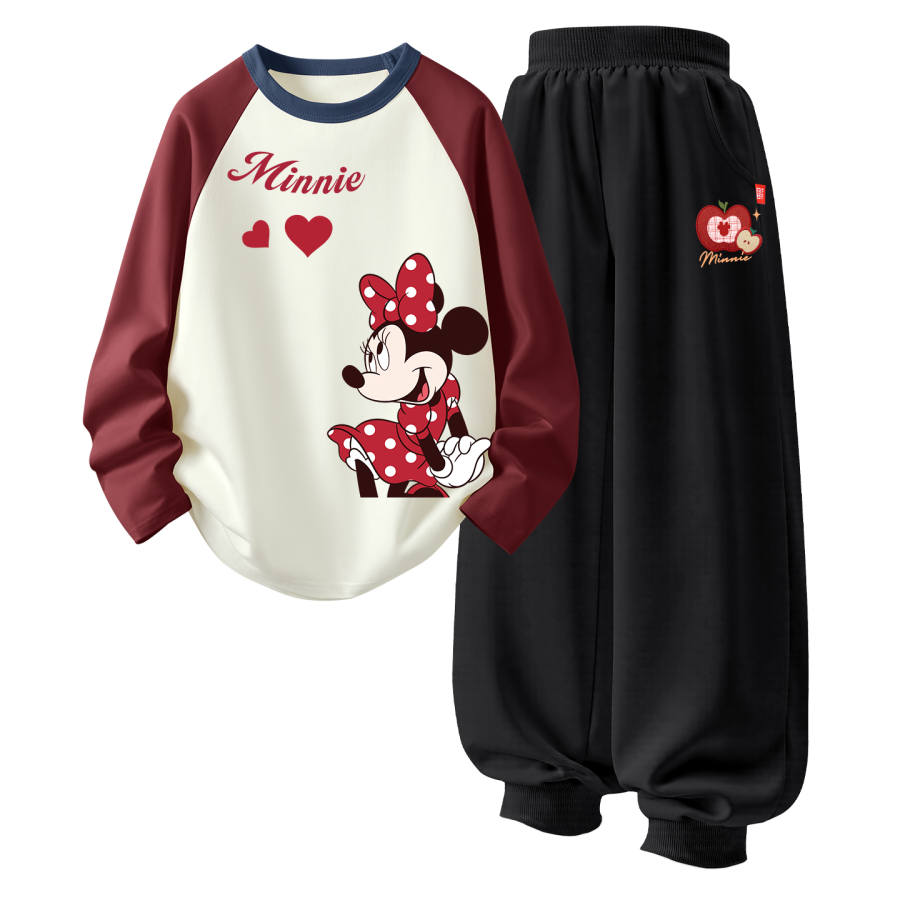 Disney Kids Casual Sportswear Crew Neck Thin Stretch Breathable