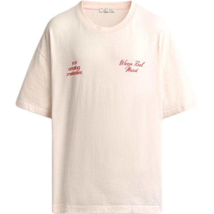 ZARA T Shirts Men's Pink Crew Neck