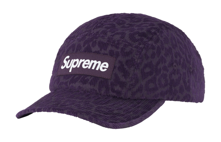 Supreme Supreme Leopard Corduroy Camp Cap