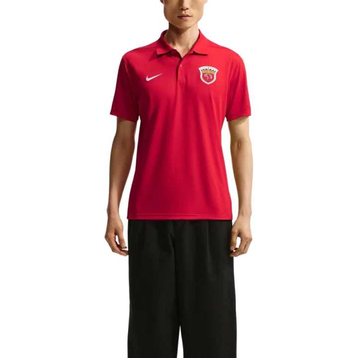 Nike Nike Dri FIT Victory Polo Shirts Men's Sports Red/White Lapel Moderate