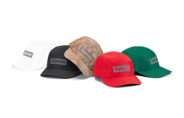 Supreme Supreme Reflective Jacquard Logo Camp Cap FW22