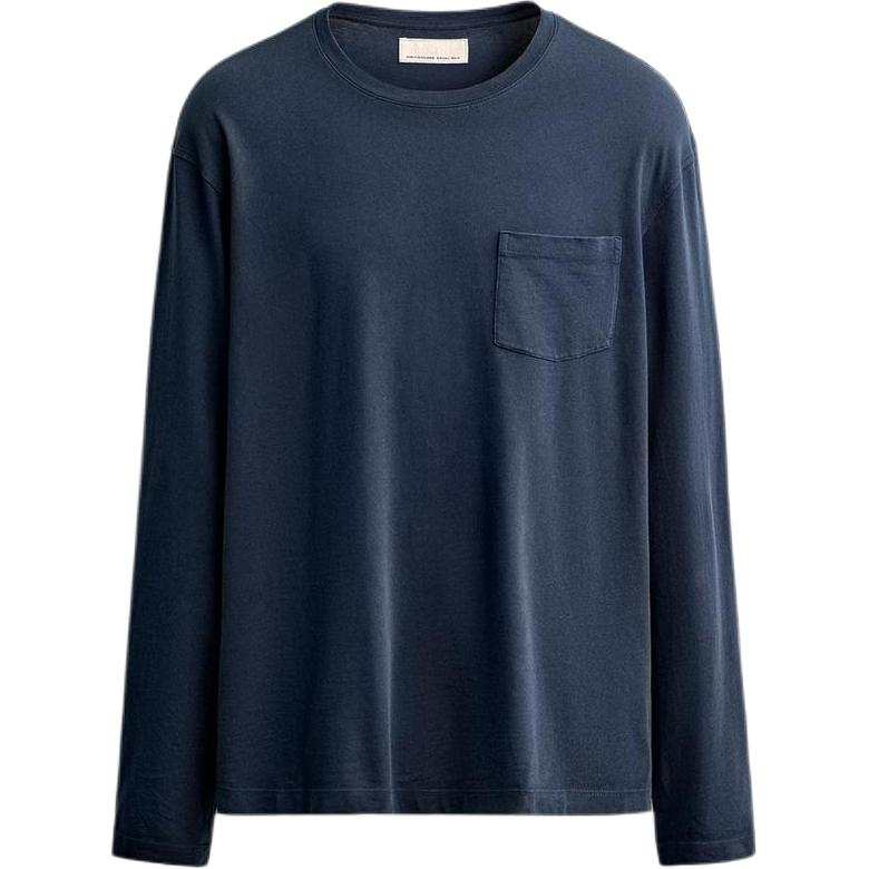 ZARA T Shirts Men's Sea Blue Crew Neck