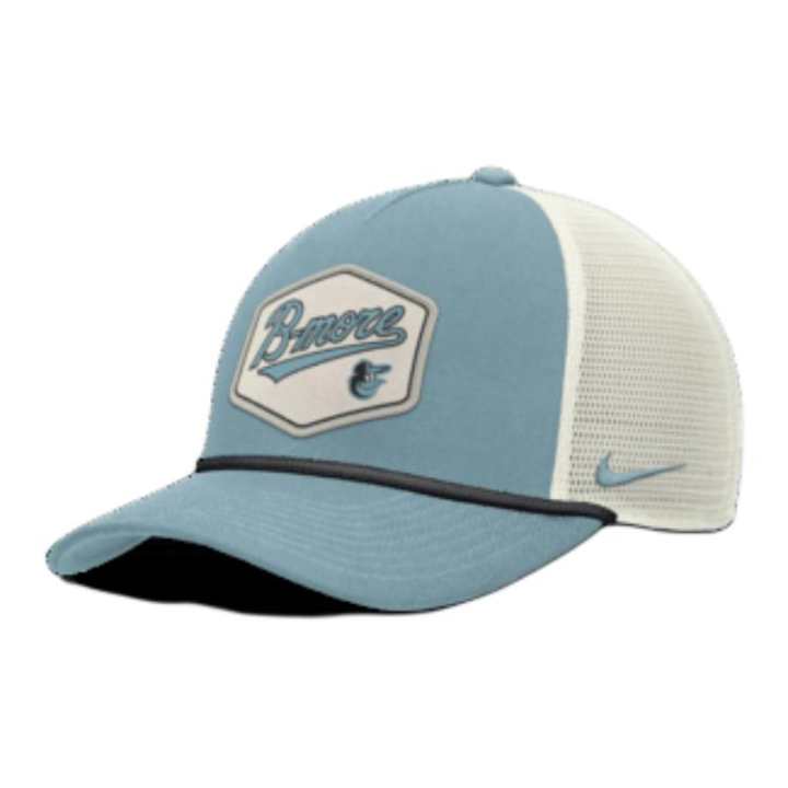 Nike Nike Baltimore Orioles Rise Tech Men's Nike Dri-FIT Mlb Trucker Adjustable Hat