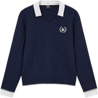 Palladium Knitwear Women's Lapel Moderate Straight Fit