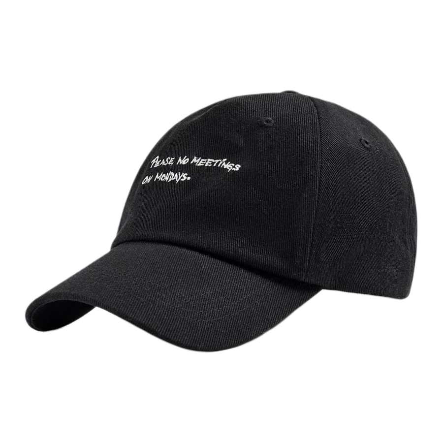 ZARA ZARA Cotton Baseball Caps Men's Black