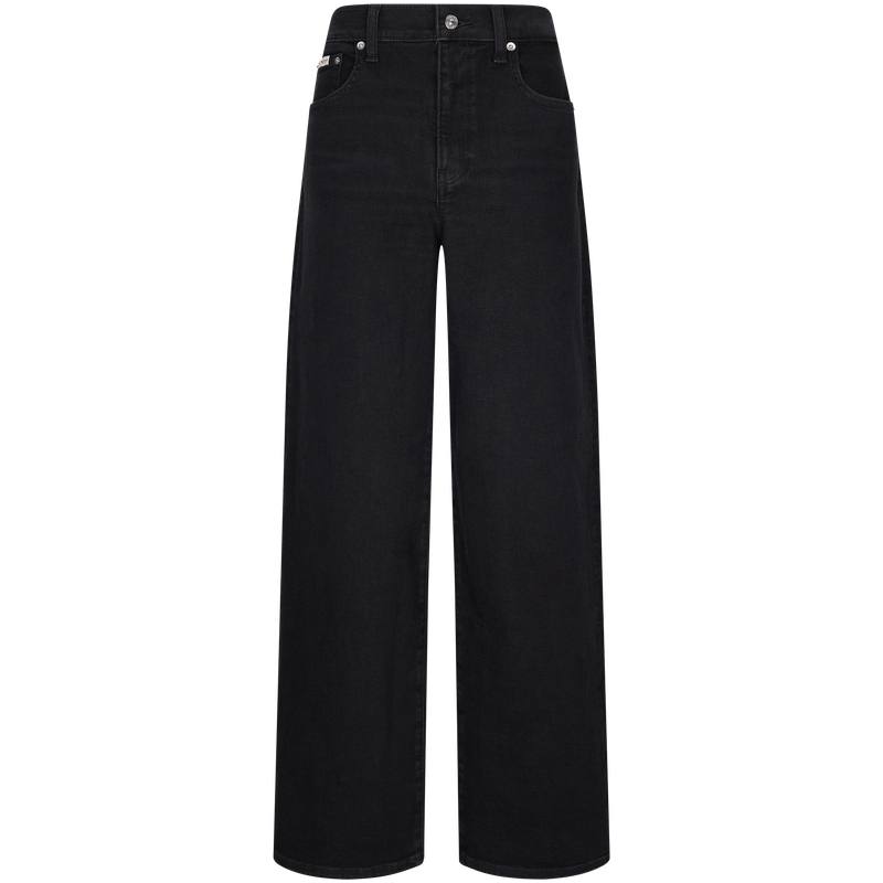 Calvin Klein Jeans Women's 3N3 Denim Black Moderate Wide Leg Pants