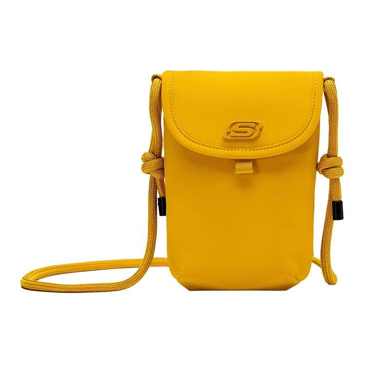 Skechers Colorful Fabric Cell Phone Pouch Unisex Gold