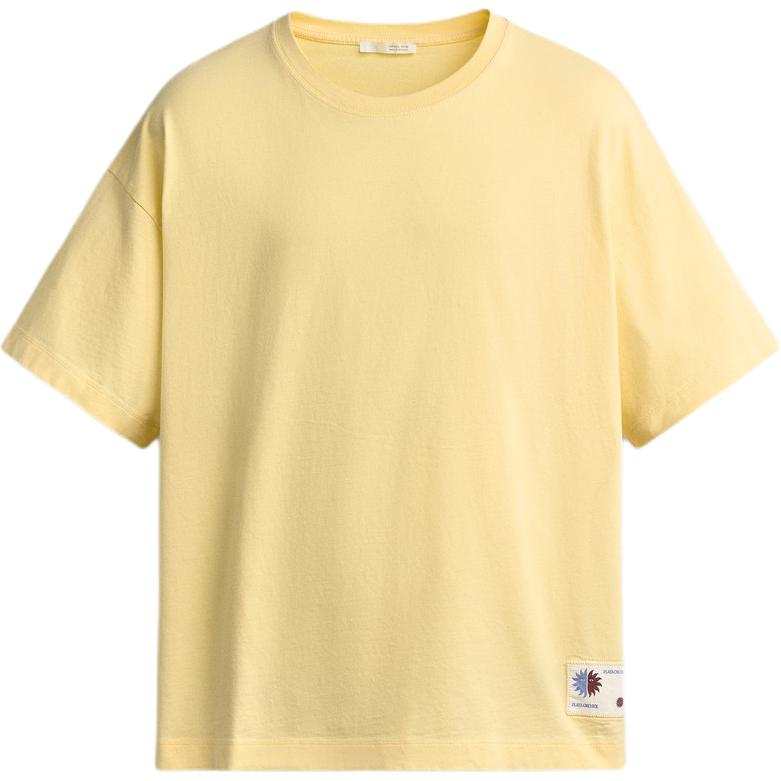 ZARA T Shirts Men's Butter Crew Neck Moderate