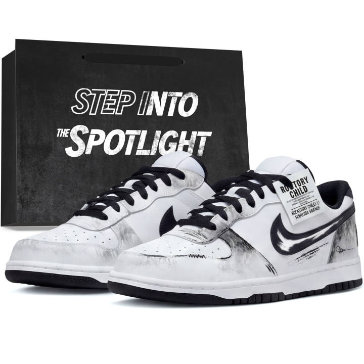 Nike Nike Big Skateboard Shoes Unisex Low Top Black/White/Gray
