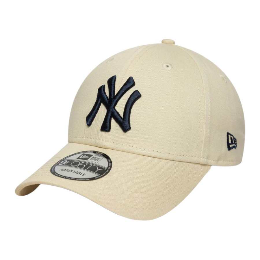 New Era Cotton Baseball Caps Unisex Cream Yellow