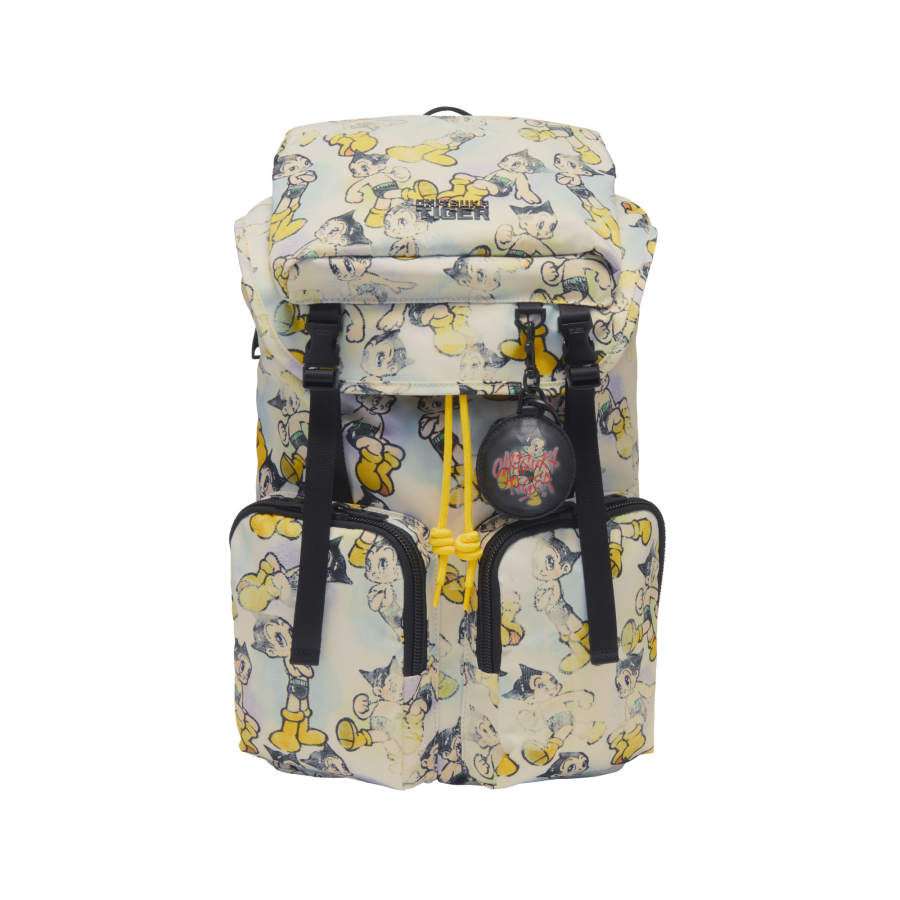 Onitsuka Tiger Backpacks Light Blue Yellow Charm Included