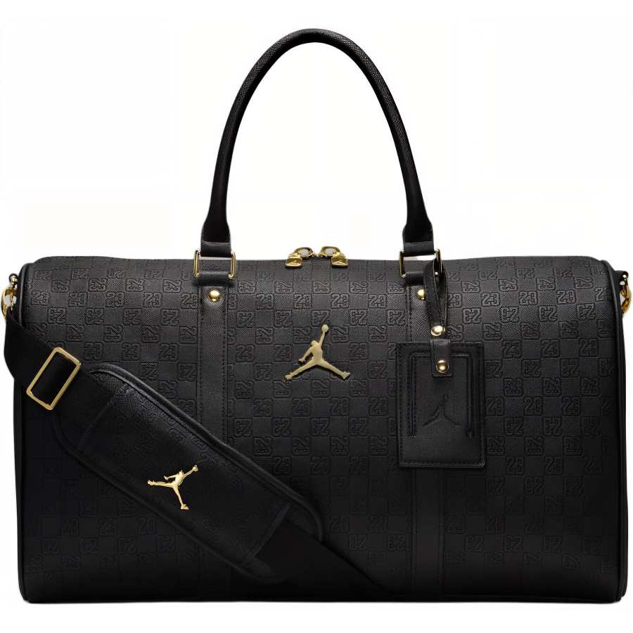 Jordan Jordan Monogram 25L Pu One Shoulder Handbag, Travel Bag Unisex Black