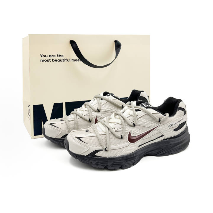 Nike Nike Initiator Running Shoes Unisex Low Top Beige White Red