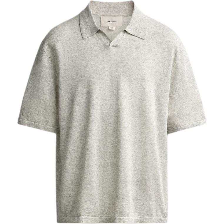 ZARA ORIGINS Polo Shirts Men's Zebra Print Gray Moderate